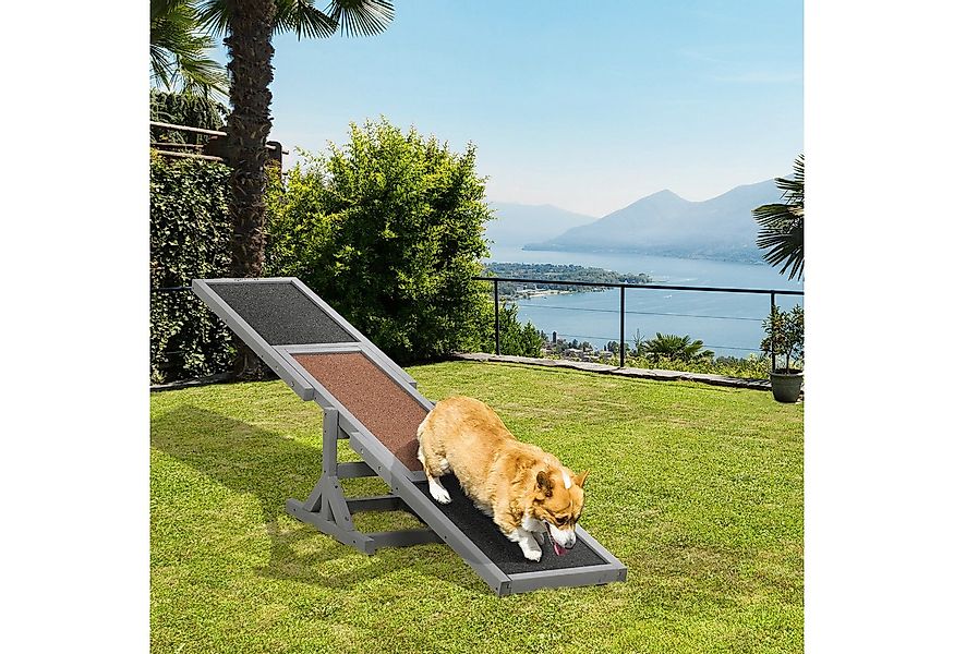 PawHut Agility-Hürde Hundewippe Spielzeug für Haustiere, Tanne, Haustier-Wi günstig online kaufen