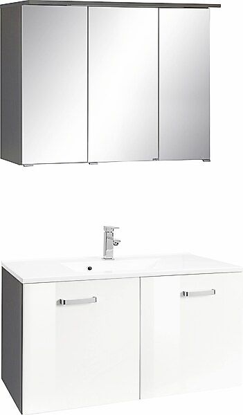 welltime Badmöbel-Set »Ravenna«, (2 St.), Breite 90 cm, Spiegelschrank und günstig online kaufen
