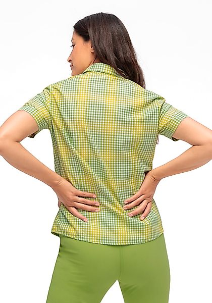 Maier Sports Funktionsbluse "Philina" Karierte Kurzarm-Bluse für Wandern, R günstig online kaufen