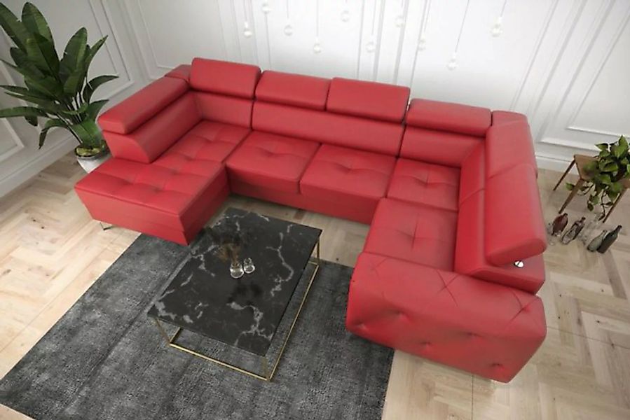 JVmoebel Ecksofa Wohnlandschaft Sofa Couch Polster Ecke Textil Kunstleder, günstig online kaufen