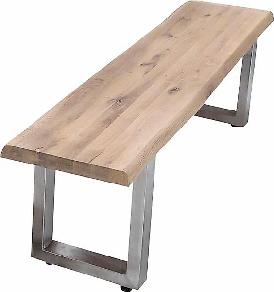 Home affaire Bank "Tristan" aus Massivholz Eiche günstig online kaufen