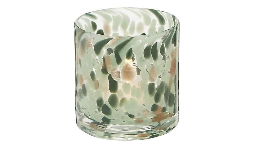 HOME STORY Windlicht   ¦ mehrfarbig ¦ Glas ¦ Maße (cm): H: 8,5  Ø: 8.5 Acce günstig online kaufen