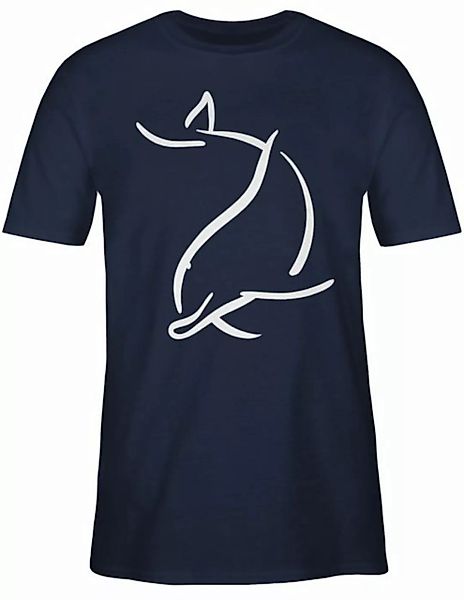 Shirtracer T-Shirt Simpler Delfin Tiere Zubehör günstig online kaufen