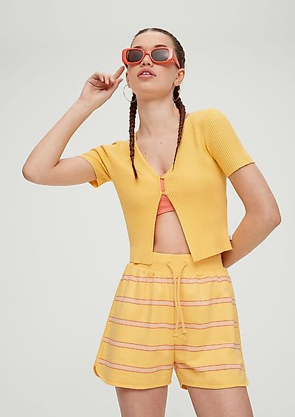QS Funktionsjacke Top mit Rippstruktur günstig online kaufen