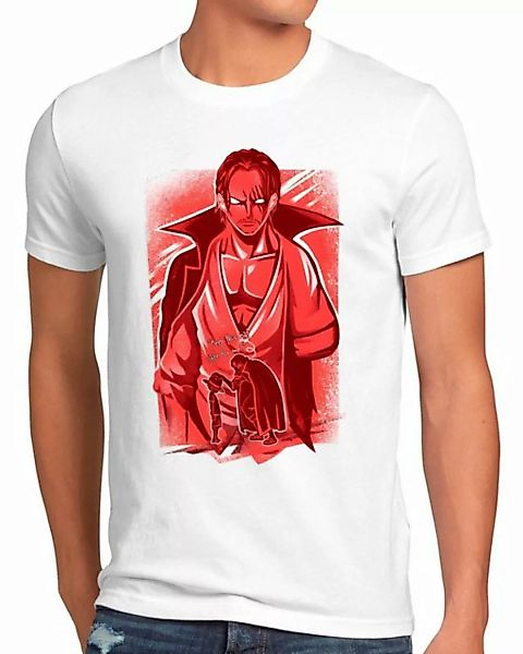 style3 Print-Shirt Herren T-Shirt Red Hair Corsair japan anime luffy manga günstig online kaufen