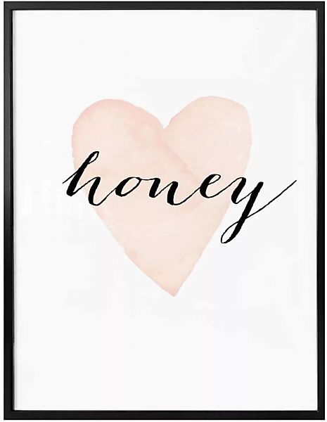 Wall-Art Poster "Honey", Schriftzug, (1 St.) günstig online kaufen