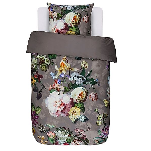 Essenza Bettwäsche Fleur Taupe Satin, Satin, günstig online kaufen