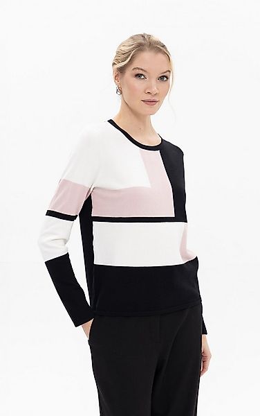 Passioni Strickpullover im Farbblock-Design günstig online kaufen