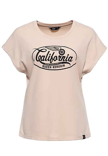 QueenKerosin T-Shirt California (1-tlg) Wohlfühlfaktor mit günstig online kaufen