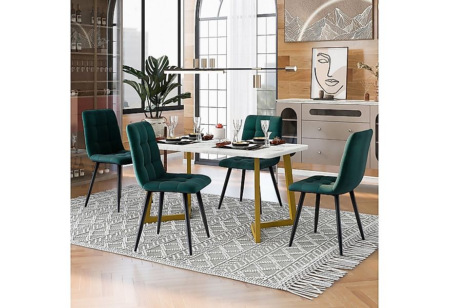 Flieks Essgruppe, (5-tlg), Esstisch mit 4 Stühlen Set Küchetisch Esszimmers günstig online kaufen