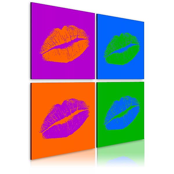Wandbild - Küsse: Pop-Art günstig online kaufen