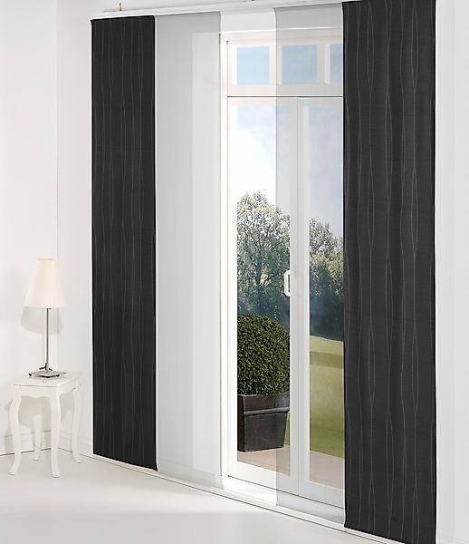 Wirth Schiebegardine "LANGWASSER" Klettband 1 Stk. tlg. inkl. Beschwerungss günstig online kaufen