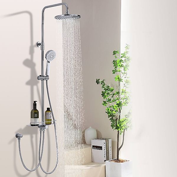 HOMELODY Duschsystem Regendusche Duschsystem ohne Armatur günstig online kaufen
