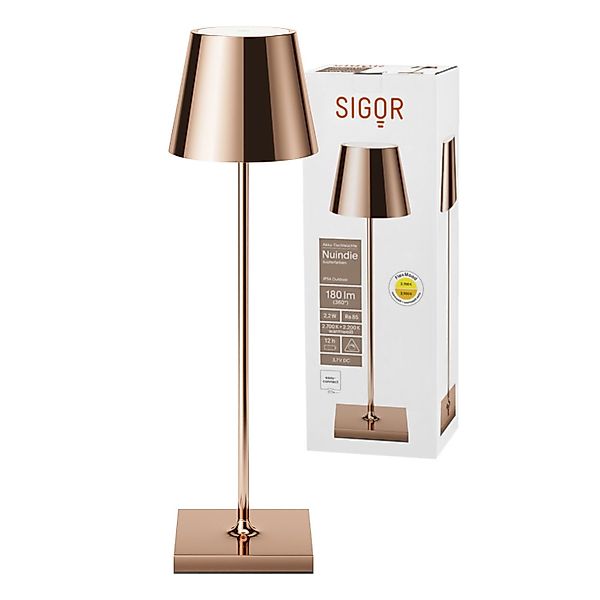 SIGOR LED Tischleuchte Akku-Tischleuchte, Dimmbar, 1 günstig online kaufen