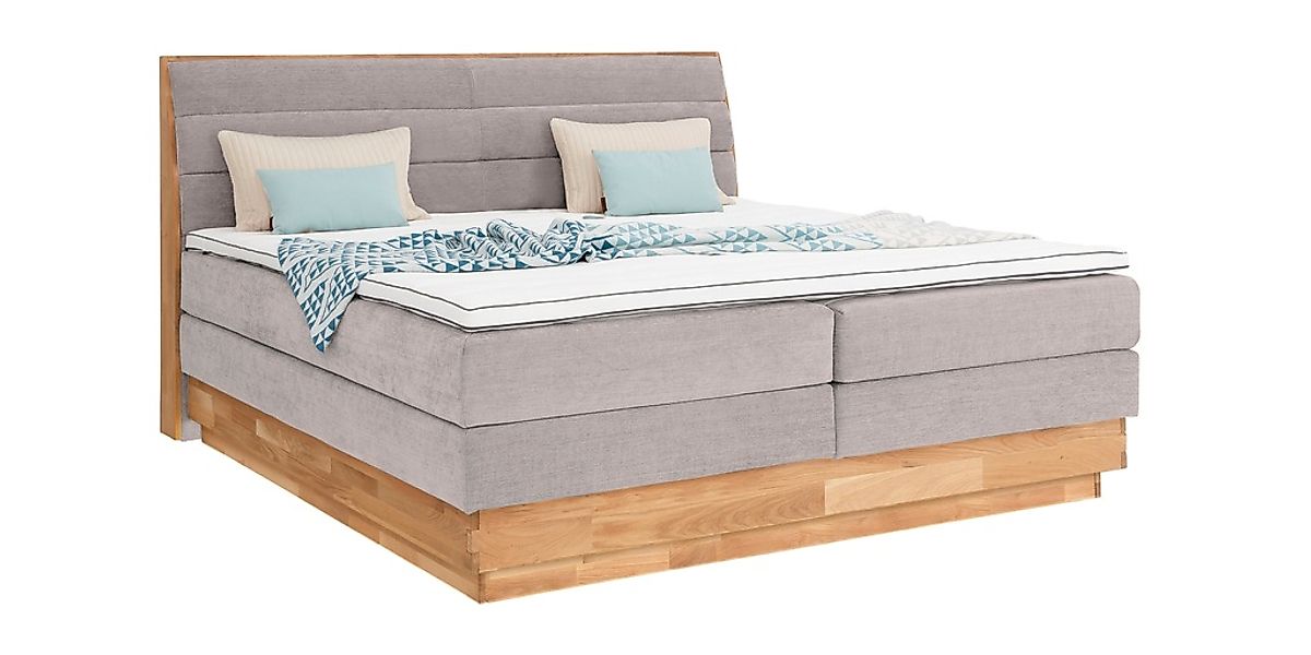 OTTO products Boxspringbett »Jenna«, ohne LED-Beleuchtung, mit zertifiziert günstig online kaufen