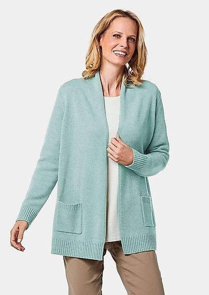 GOLDNER Strickjacke Kurzgröße: Langarm Cardigan aus Merino Damen Indoorjack günstig online kaufen