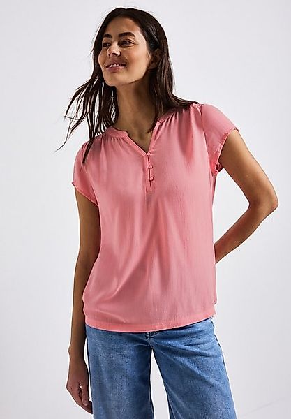STREET ONE Tunikashirt mit geschlitztem Rundhalsausschnitt günstig online kaufen