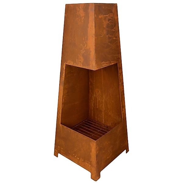 Jet-Line Feuerstelle Burbank in Rostoptik Feuersäule 100 x 38 x 38 cm günstig online kaufen