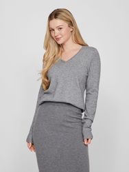 Vila V-Ausschnitt-Pullover VIRIL V-NECK L/S KNIT günstig online kaufen