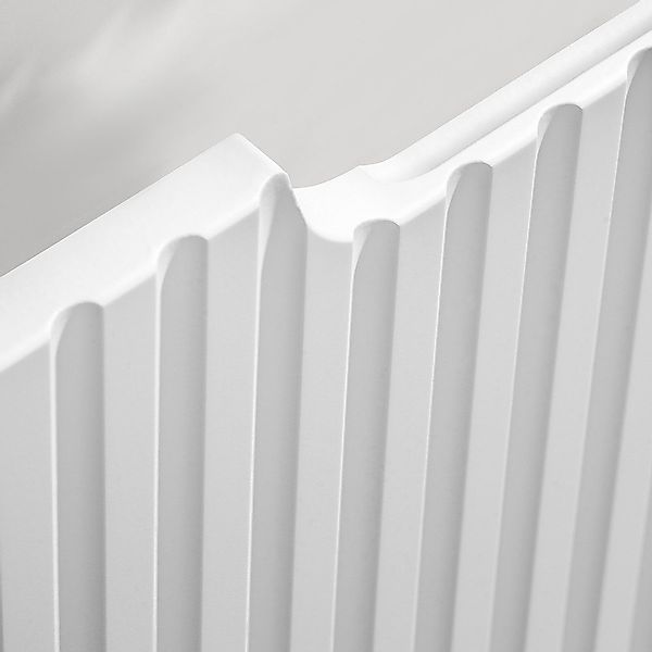 Lomadox Unterschrank NEWPORT-56-WHITE weiß mit gerillter günstig online kaufen