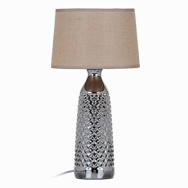 Tischlampe 26 X 26 X 49,5 Cm Aus Keramik Silber günstig online kaufen