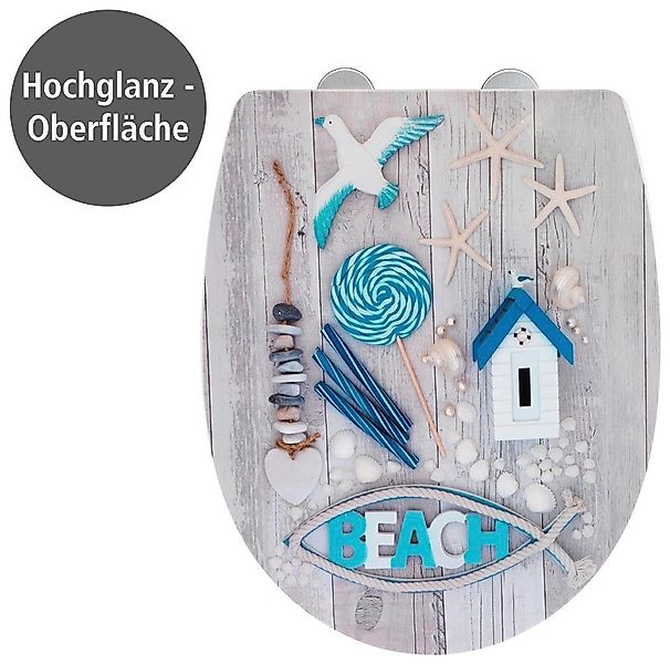 WENKO WC-Sitz Beach High Gloss (1-St), günstig online kaufen