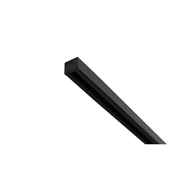 Deco-Raum Gardinenschiene nach Maß 1-Lauf Square Schwarz 300cm günstig online kaufen