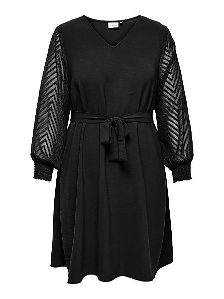 ONLY CARMAKOMA Midikleid "CARMETTA LIFE LS KNEE DRESS WVN", Sommerkleid günstig online kaufen