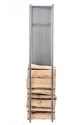 CLP Kaminholzregal Spark, BxTxH:25x25x120 cm, Edelstahl günstig online kaufen