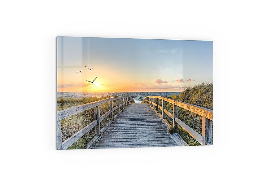 DEQORI Küchenrückwand 'Dünenweg zum Meer', Glas Spritzschutz Badrückwand He günstig online kaufen