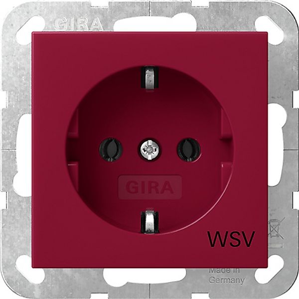 Gira Steckdose WSV Rot 4188108 günstig online kaufen
