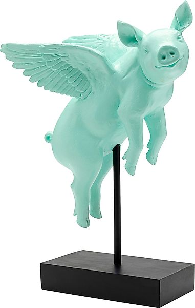 Kare Design Dekofigur "Deko Figur Flying Pig Türkis 29cm" günstig online kaufen