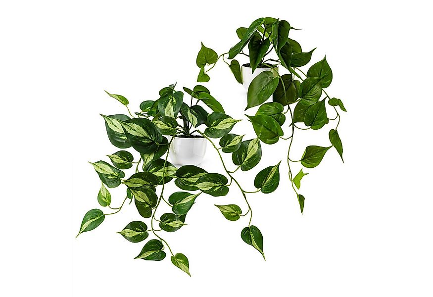 Kunstpflanze Künstliche hängepflanzen im Keramiktopf, Kunstpflanze hängend günstig online kaufen