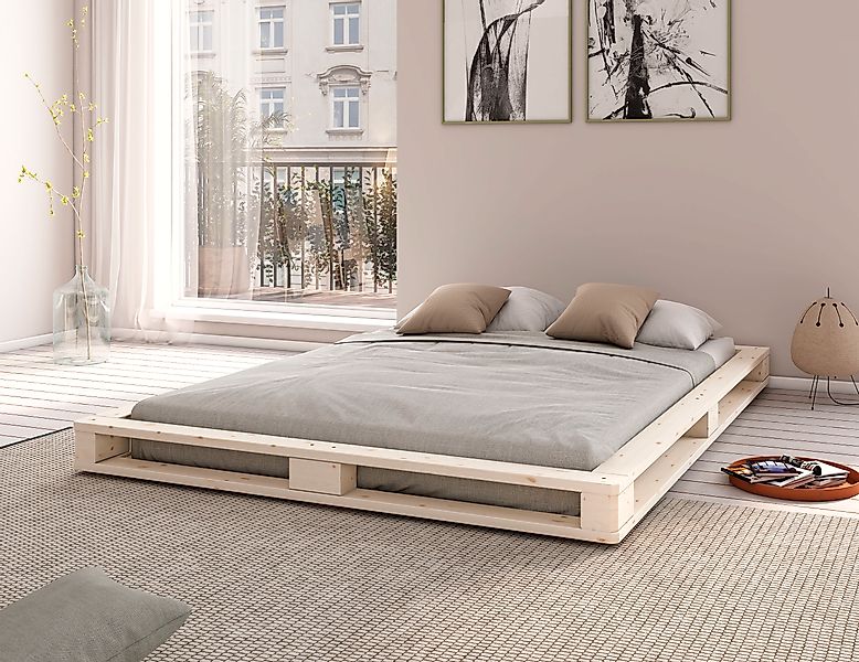 Home affaire Palettenbett »"PALO " BESTSELLER!«, (H/B/T ca. 16/158/218), Bo günstig online kaufen