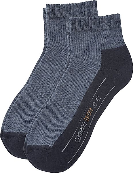 Camano Socken Unisex-Sport-Kurzsocken 2 Paar Uni günstig online kaufen