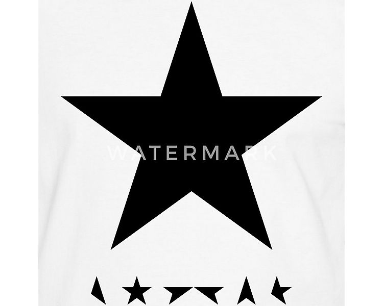 Spreadshirt T-Shirt David Bowie Blackstar Album Cover Männer Kontrast T-Shi günstig online kaufen