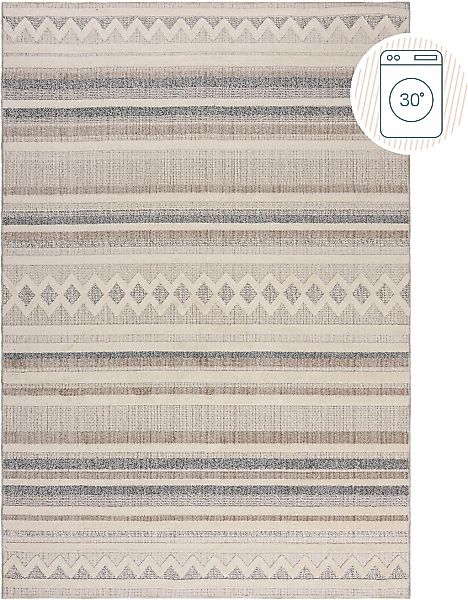 FLAIR RUGS Teppich "Everett waschbar" rechteckig 4 mm Höhe Teppich Wohnzimm günstig online kaufen