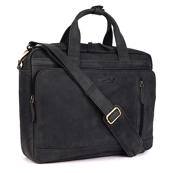 Benthill Aktentasche Echt Leder Laptoptasche Notebooktasche günstig online kaufen