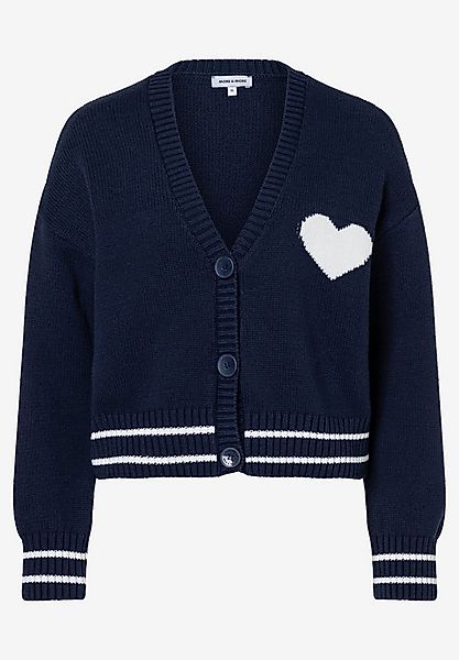 MORE&MORE Strickjacke Cardigan with Heart günstig online kaufen