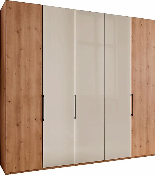 WIEMANN Kleiderschrank "Monaco" mit Teil-Glasfront sowie hochwertige Beschl günstig online kaufen