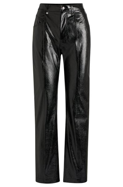 BOSS ORANGE Lederimitathose Tadas Premium Damenmode günstig online kaufen