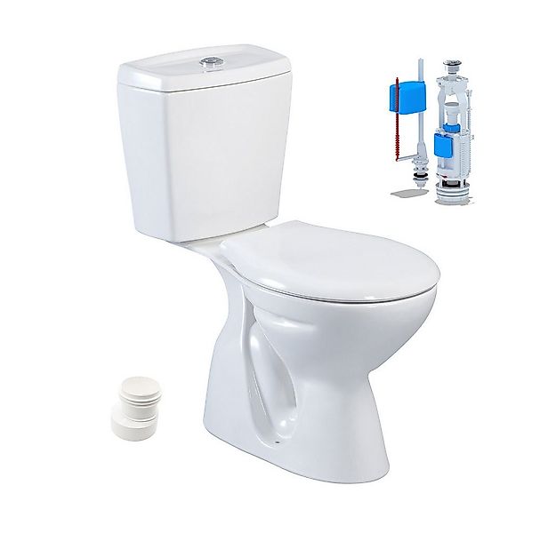 Belvit Tiefspül-WC Stand WC Taharet Funktion senkrechter Bodenabgang WC Set günstig online kaufen