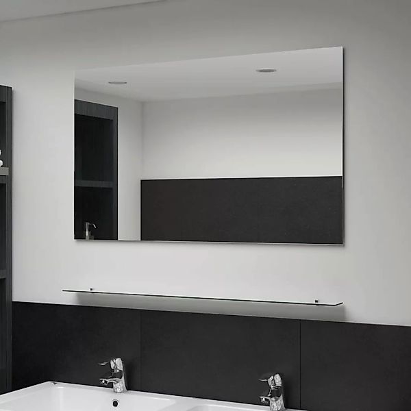 Wandspiegel Mit Regal 100×60 Cm Hartglas günstig online kaufen