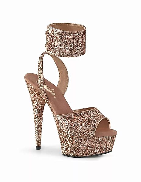 Knöchelriemchen Sandaletten Delight-691LG - sexy High Heels von Pleaser günstig online kaufen