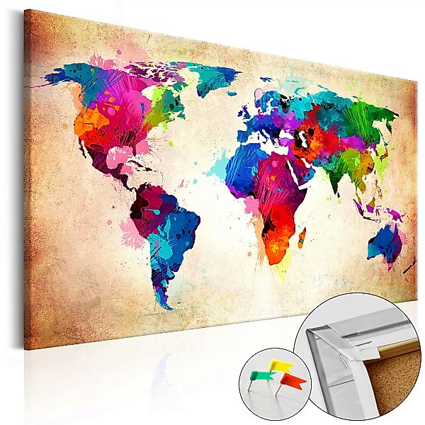 Korkbild - Colourful Ranger  [cork Map] günstig online kaufen