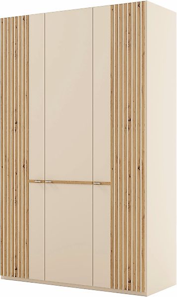 Musterring Drehtürenschrank "Isabelle" Lamellen in Eiche, Griffe in silber, günstig online kaufen
