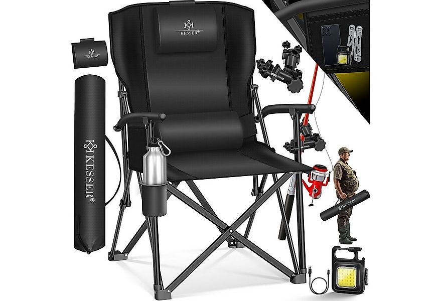 KESSER Campingstuhl Angelstuhl bis 160kg Faltstuhl Klappstuhl Gepolstert mi günstig online kaufen