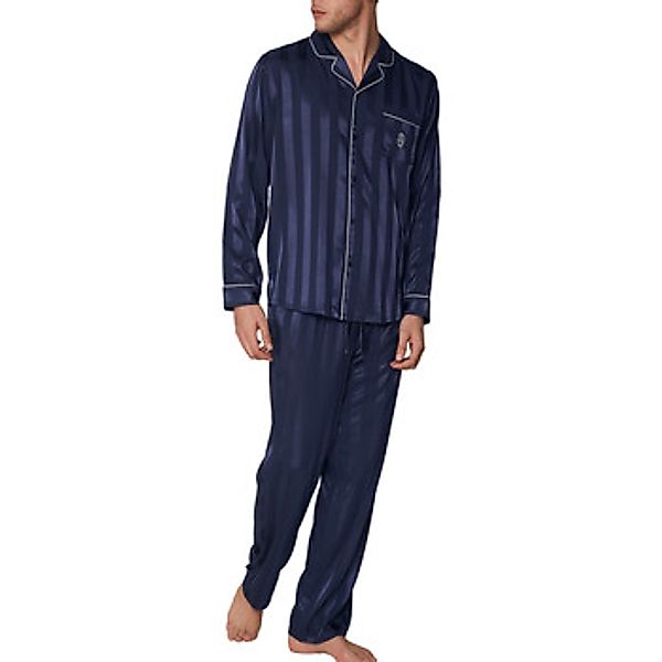 Admas  Pyjamas/ Nachthemden Pyjama aus Satin Hausanzug Hemd und Hose Stripe günstig online kaufen