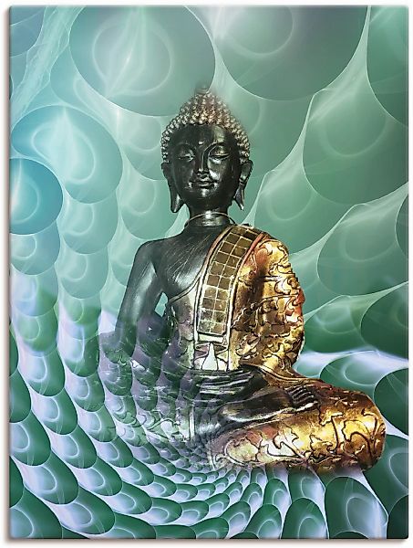 Artland Wandbild "Buddhas Traumwelt CB" Religion 1 Stk. tlg. als Alubild, L günstig online kaufen