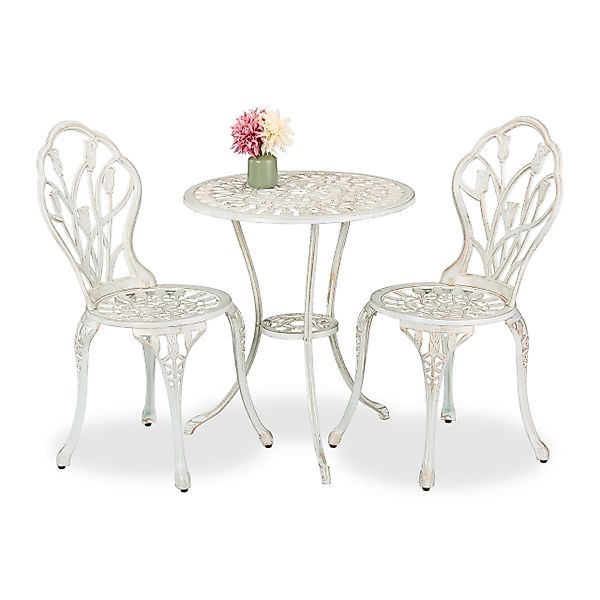 relaxdays Balkonset 3-teiliges Gartenmöbel Set, (3-tlg), günstig online kaufen